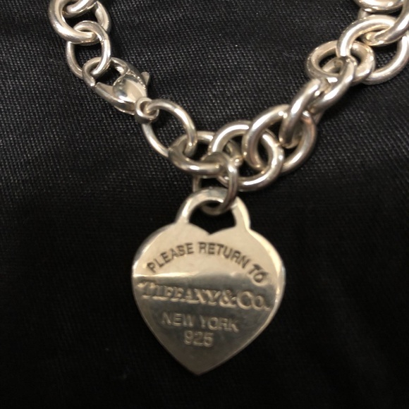 ***SOLD***Tiffany Heart Tag Charm Bracelet - Picture 4 of 5